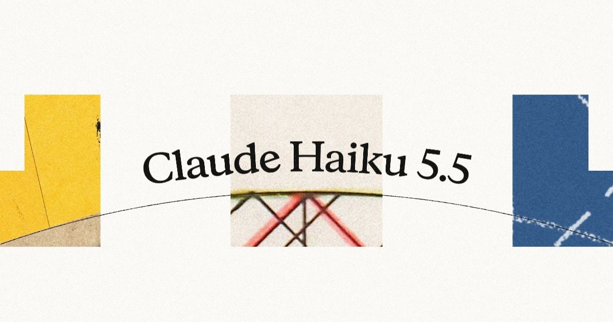Arte oficial de divulgação do Claude Haiku 5.5